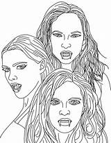Vampires Adults Coloringfolder Scribblefun Coloringsun sketch template