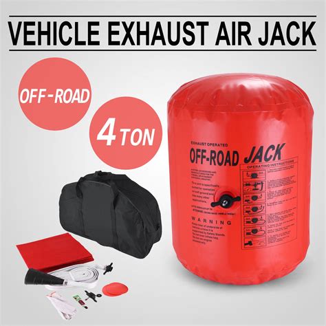vevor exhaust air jack  ton lbs capacity inflatable air jack  road exhaust air jack