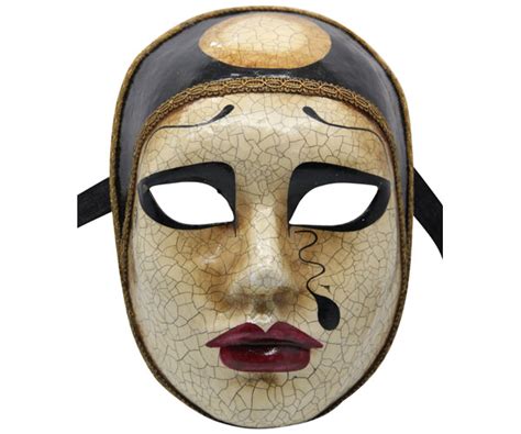 sad face authentic venetian mask