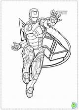 Dinokids Ironman sketch template