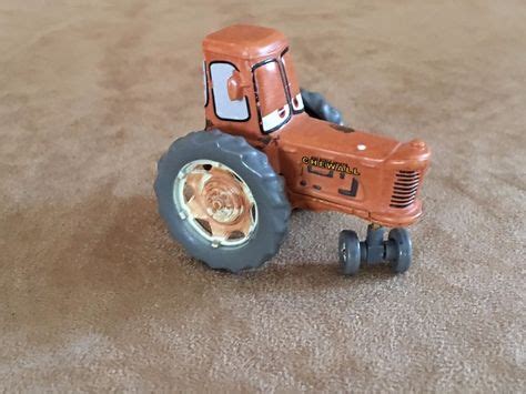 tractor disney pixar cars diecast mattel tipping   plastic pasture