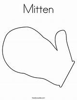 Coloring Mitten Template Printable Pattern Mittens Print Pages Outline Sheet Twistynoodle Big Calendar Classroom Noodle sketch template