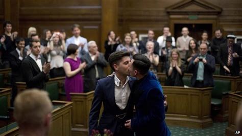 Same Sex Marriage Now Legal As First Couples Wed Bbc News