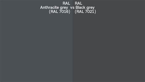 ral anthracite grey  black grey side  side comparison