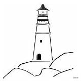 Lighthouse Coloring Pages Realistic Tagged Sea Building Posted sketch template
