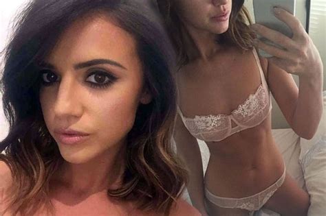 lucy mecklenburgh sizzles in lace lingerie as she poses
