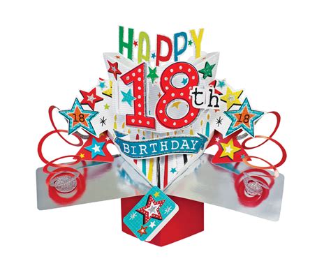 happy 18th birthday pop up greeting card birthday cards pop up cards cards