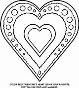 Pages Coloring Crayola Heart Valentine Printable sketch template
