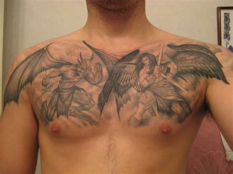 Chest Angel Tattoos Tattoo Creatives