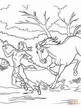 Spirit Coloring Creek Stallion Cimarron Running Little Away Pages Dinokids Rain Printable Color 800px 05kb Drawings Close Popular sketch template
