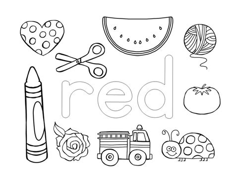 color red coloring page  getcoloringscom  printable colorings