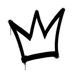 crown graffiti vector images