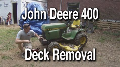 john deere    deck removal youtube