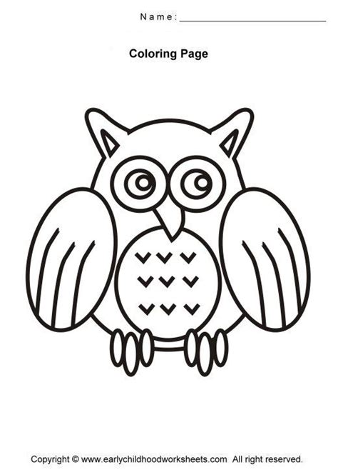 image detail  easy  simple coloring pages  early childhood
