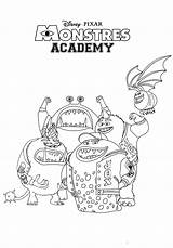 Academy Monstres Coloriage Monster Coloriages Imprimer Jox sketch template