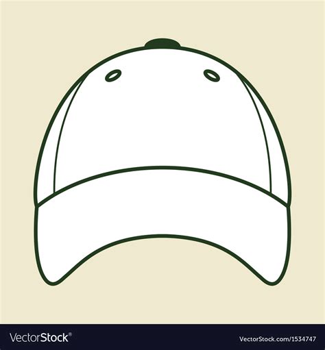 baseball cap royalty  vector image vectorstock