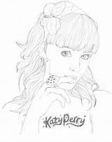 Perry Katy Coloring Pages Printable Drawing Selena Gomez Color Getdrawings Getcolorings Step Coloriages Print Template sketch template