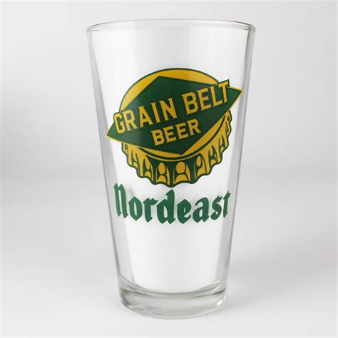 Beer Pint Glass Grain Belt Nordeast Display Shack