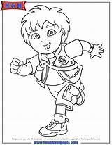 Go Diego Coloring Pages Colouring Even sketch template