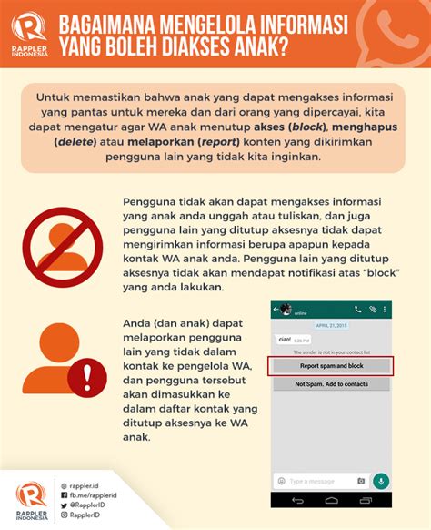 tip aman menggunakan whatsapp untuk anak