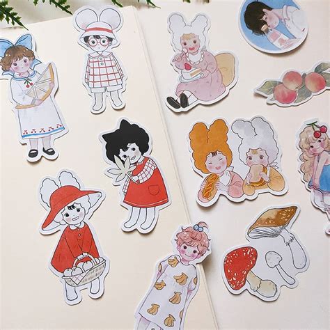 cute girl sticker babydoll stickers doll stickers barbies etsy