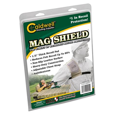 caldwell  magnum recoil shield tan cloth wleather pad ambidextrous gunstuff