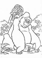 Kong Tarzan Kerchak Bulkcolor sketch template