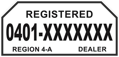 land transportation office  motorcycle plate number template