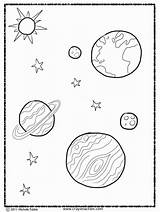 Coloring Pages Solar System Planets Space Outer Kids Printable Clipart Kindergarten Color Planet Library Getcolorings Popular Preschoolers Creation Coloringhome sketch template