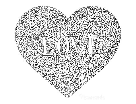 printable heart coloring pages  adults happier human