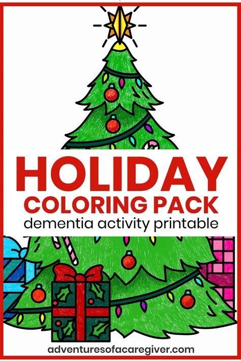 easy   seniors holiday coloring pages created