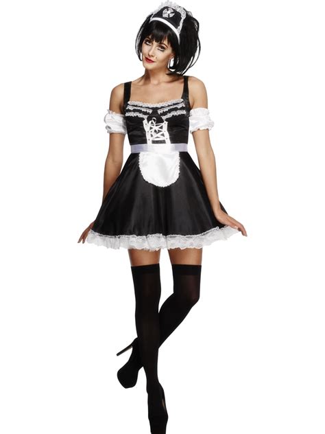 Adult Flirty French Maid Costume 31212 Fancy Dress Ball