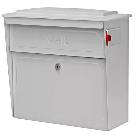 mail boss white townhouse wall mount locking mailbox  home depot canada