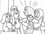 Simeon Hana Bayi Bertemu Yesus Alkitab Preschool Minggu Bait Allah Templo Ceria Kisah Apresentado Suci Nativity sketch template