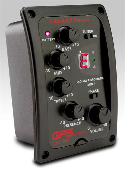 gfs eap  acoustic preamp led  band eq onboard tuner
