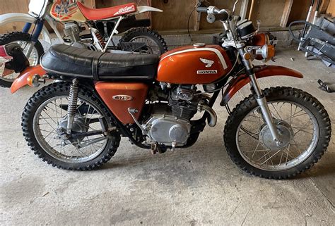 original  honda cl pulled   neighbors shed   years time   restore
