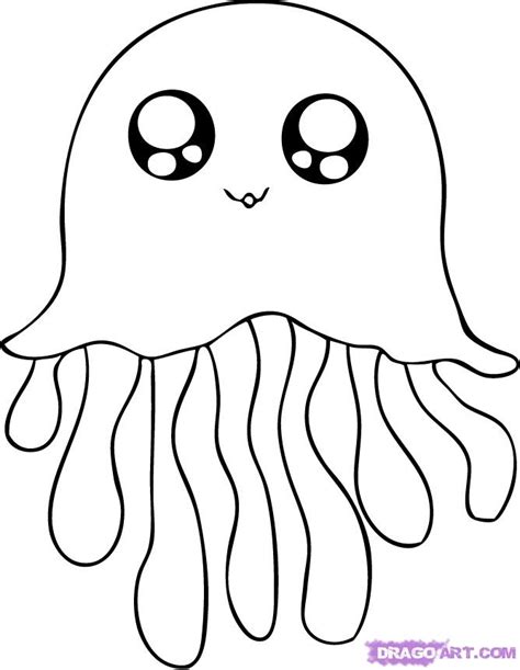 cute jellyfish coloring pages