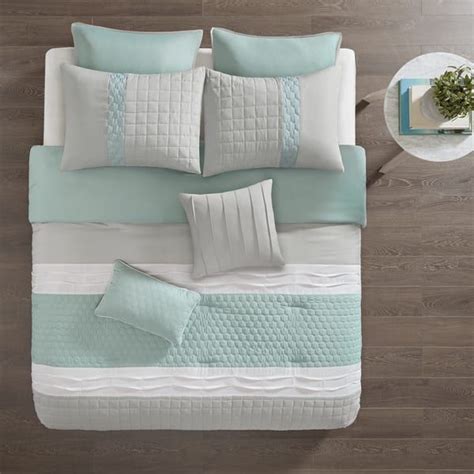 design irvine seafoam grey  piece comforter set   comforter sets bedding sets