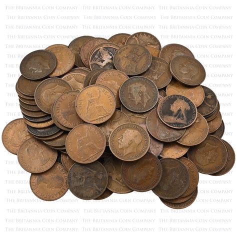 buy old british pennies in bulk best value the britannia coin companies