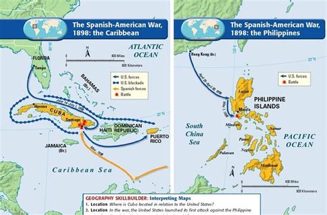 1898 spanish american war maps the spanish american war