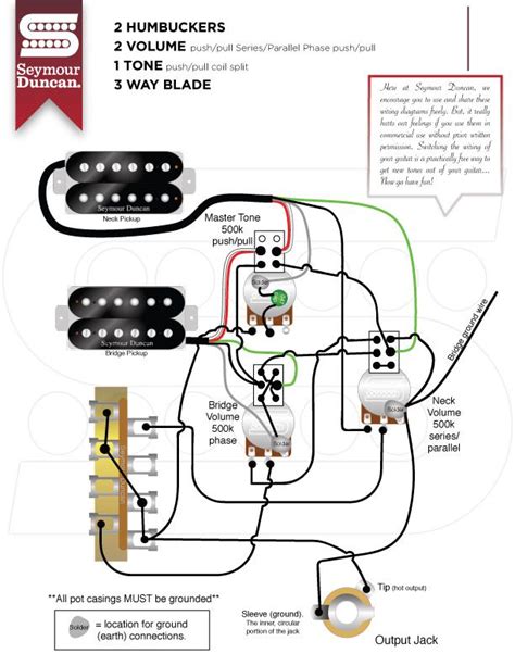 wiring diagrams seymour duncan seymour duncan   electronics mini projects guitar
