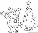 Santa Tree Christmas Coloring Pages Coloringpages101 Kids Color Printable Holidays sketch template