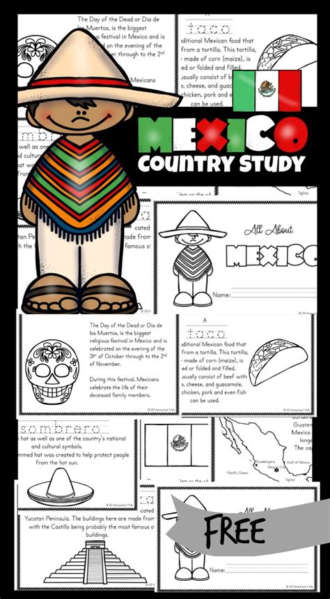 printable mexico worksheets