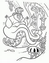 Ursula Disney Witch Morgana Villain Xcolorings Onlycoloringpages sketch template