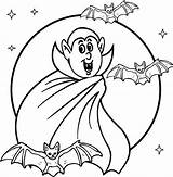 Vampire Coloring Pages Cute Printable Print sketch template