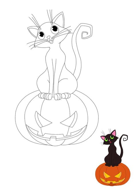 halloween cat coloring pages   coloring sheets  cat