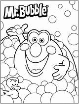 Mister Bubble sketch template