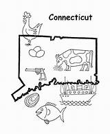 Connecticut sketch template