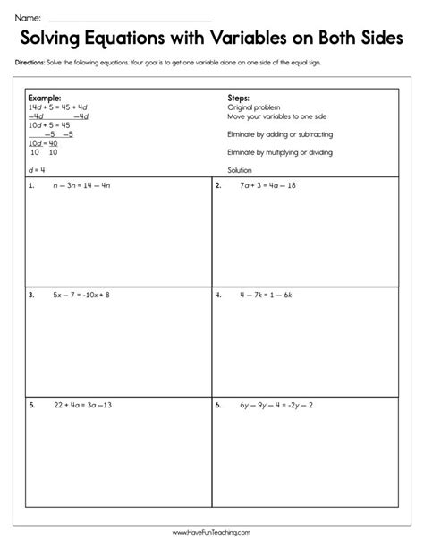 algebra resources  fun teaching