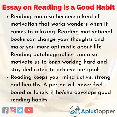 essay  reading   good habit reading   good habit essay